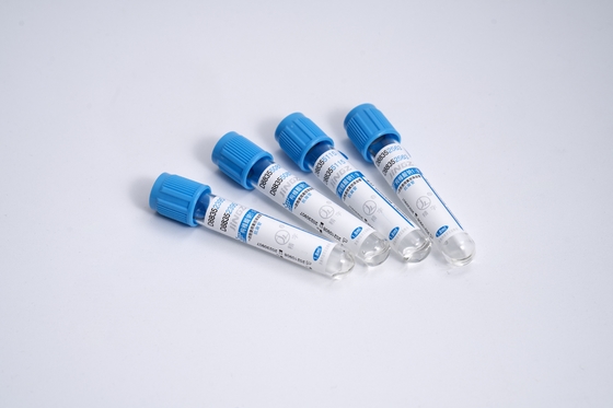 Tubo de coagulação de citrato de sódio azul aprovado pelo CE Vidro superior azul / pet