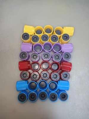 O tubo da coleção do sangue do diâmetro 13mm 16mm parte o bujão de borracha do tampão