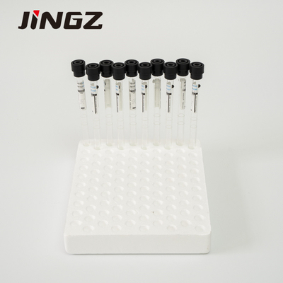Tubo preto 8*120mm da coleção da amostra de sangue do citrato de sódio 3,8% do tubo 1.6ml do ESR