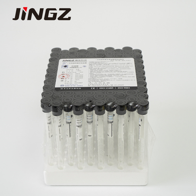 Tubo preto 8*120mm da coleção da amostra de sangue do citrato de sódio 3,8% do tubo 1.6ml do ESR