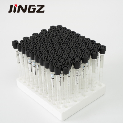Tubo preto 8*120mm da coleção da amostra de sangue do citrato de sódio 3,8% do tubo 1.6ml do ESR