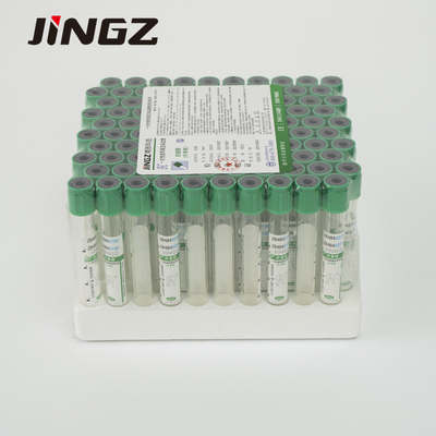 tubo superior verde da heparina do lítio de 13*75mm tubos de um sangue de 4 Ml para testes bioquímicos