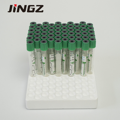 tubo superior verde da heparina do lítio de 13*75mm tubos de um sangue de 4 Ml para testes bioquímicos