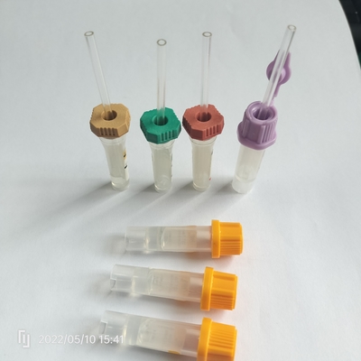 Tubos amarelos bioquímicos do sangue do separador do gel dos PP 0.5ml dos tubos da coleção do sangue do tampão