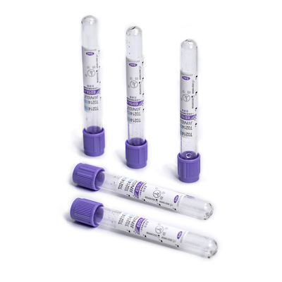 Tubo do EDTA de JINGZ 0.5ml-10ml K2 para o vácuo da análise de sangue de acordo com a altura