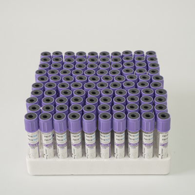 Tubo do EDTA de JINGZ 0.5ml-10ml K2 para o vácuo da análise de sangue de acordo com a altura