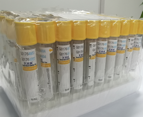 Tubo plástico descartável do ativador do coágulo do gel 6ml para a coleção 13*100mm do sangue