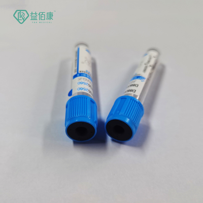 Teste de laboratório Citrato de sódio coleta de sangue a vácuo tubo PT com topo azul