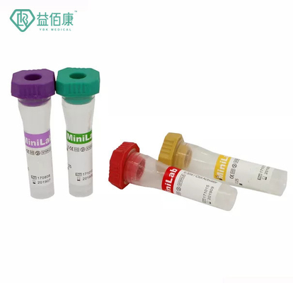 os tubos pediatras da tração do sangue de 0.25ml 0.5ml 0.1ml limpam não o tubo de análise de sangue do EDTA
