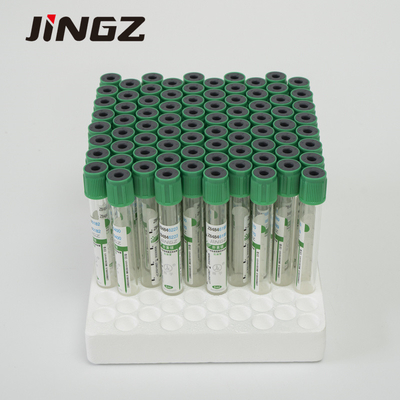 tubo superior verde da heparina do lítio de 13*75mm tubos de um sangue de 4 Ml para testes bioquímicos