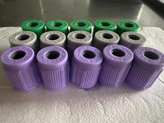 SAFEVAC fechou o tipo tampão do tubo do sangue com bujão que de borracha Dia.13mm montou o tampão