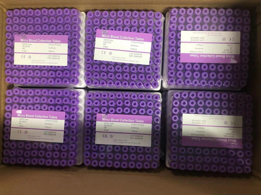 O tubo de vidro médico 100pcs/Pack da coleção da amostra de sangue limpa o volume de acordo com o nível do mar
