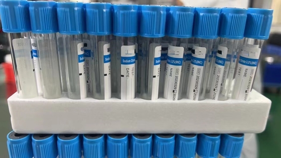 Ativador do coágulo da garrafa da análise de sangue do OEM 100pcs/Rack/citrato de sódio/heparina/fluoreto aditivos