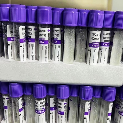 Cremalheiras do tubo 12/18 da amostra de sangue do EDTA do vácuo pelo aditivo da caixa 3.2mg/ml