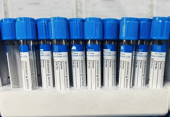 Tubo do citrato de sódio 9NC plástico/vidro Vacuum estéril/não estéril de 0.25-10ml