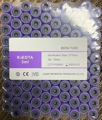 Tubo esterilizado radiação do EDTA para a concentração aditiva da coleção 3.2mg/Ml do sangue