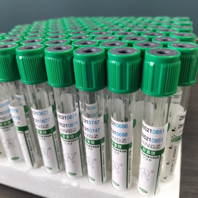Vacuum Vial de Análise de Sangue Lítio Tubos de Heparina OEM Etiqueta 100pcs Embalagem 1-10ml