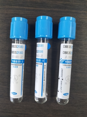 por grosso Tubo de activação de coágulos de vácuo Tubo médico de recolha de sangue a vácuo Tubo de análise de sangue de citrato de sódio