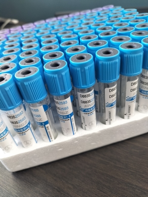 Teste de vidro de PET personalizado Médico Citrato de sódio 3,2% PT tubo 2-10ml tubo de coleta de sangue a vácuo