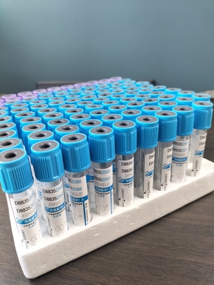 Teste de vidro de PET personalizado Médico Citrato de sódio 3,2% PT tubo 2-10ml tubo de coleta de sangue a vácuo