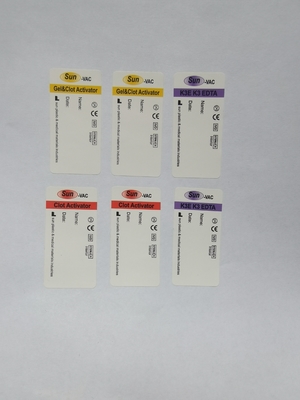 Etiquetas personalizadas de tubos de sangue com código de barras