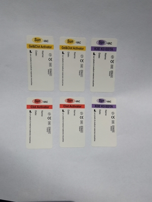 Etiquetas personalizadas de tubos de sangue com código de barras