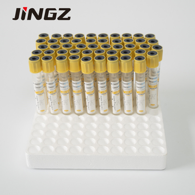 Tubo de coleta de sangue de vácuo médico 2-10 ml Tubo de gel com topo amarelo