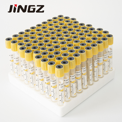 Tubo de coleta de sangue de vácuo médico 2-10 ml Tubo de gel com topo amarelo