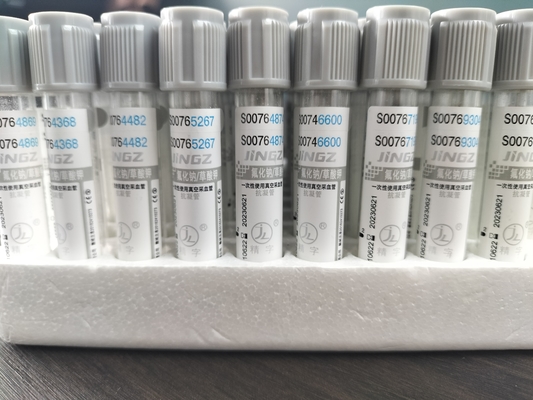 Tubo de Glucose de Capela Cinzenta 2 ml-10 ml para coleta médica de sangue Tubo de vácuo