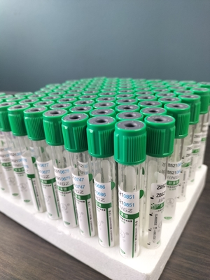 Tubo de heparina de sódio de 2 ml a 10 ml para colheita de sangue médico