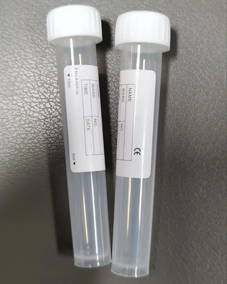 Tubos de ensaio simples de tampa branca 10 ml 16*100 mm para transporte de amostras de laboratório