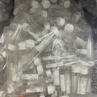 Tubos de ensaio simples de tampa branca 10 ml 16*100 mm para transporte de amostras de laboratório