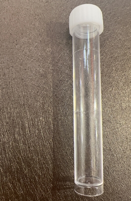 Tubos de ensaio simples de tampa branca 10 ml 16*100 mm para transporte de amostras de laboratório