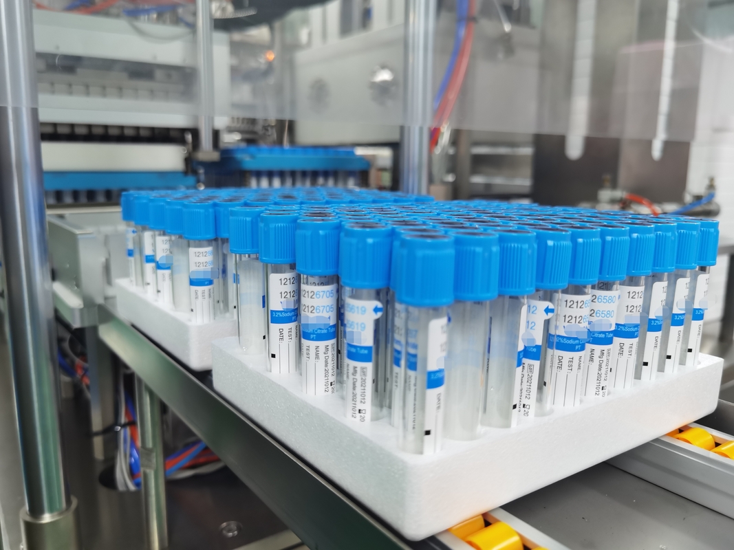 Teste de vidro de PET personalizado Médico Citrato de sódio 3,2% PT tubo 2-10ml tubo de coleta de sangue a vácuo