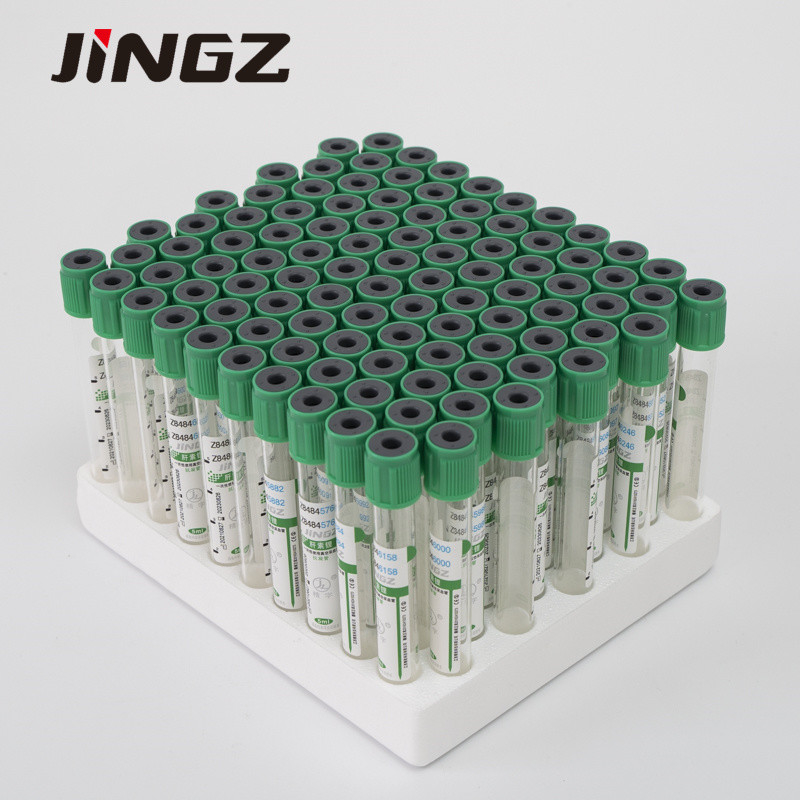 tubo superior verde da heparina do lítio de 13*75mm tubos de um sangue de 4 Ml para testes bioquímicos