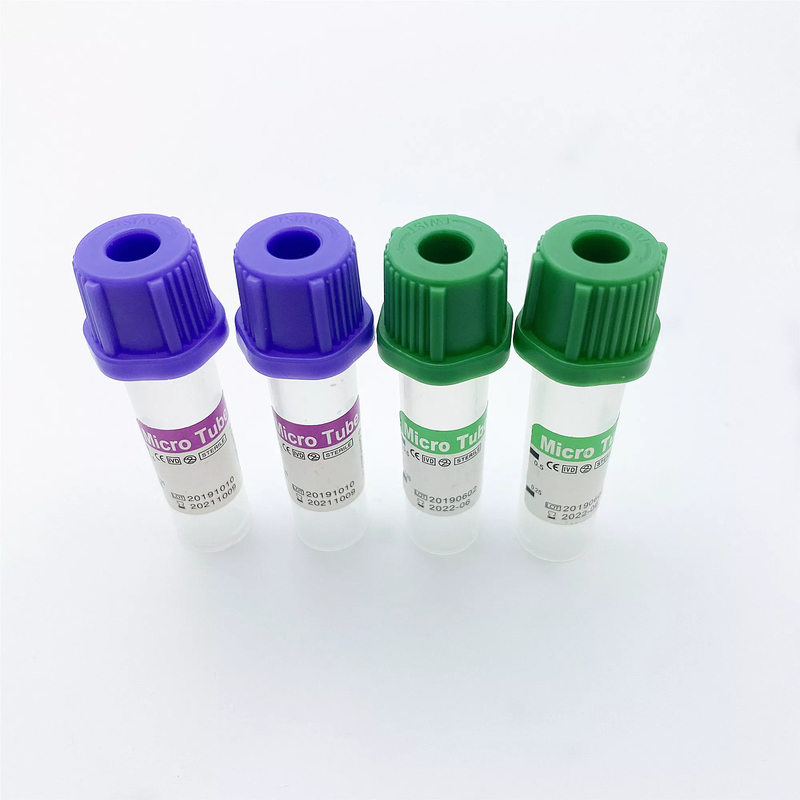 Lavanda Tubos pequenos de EDTA Micro Edta sem vácuo 0,5 ml Para teste pediátrico