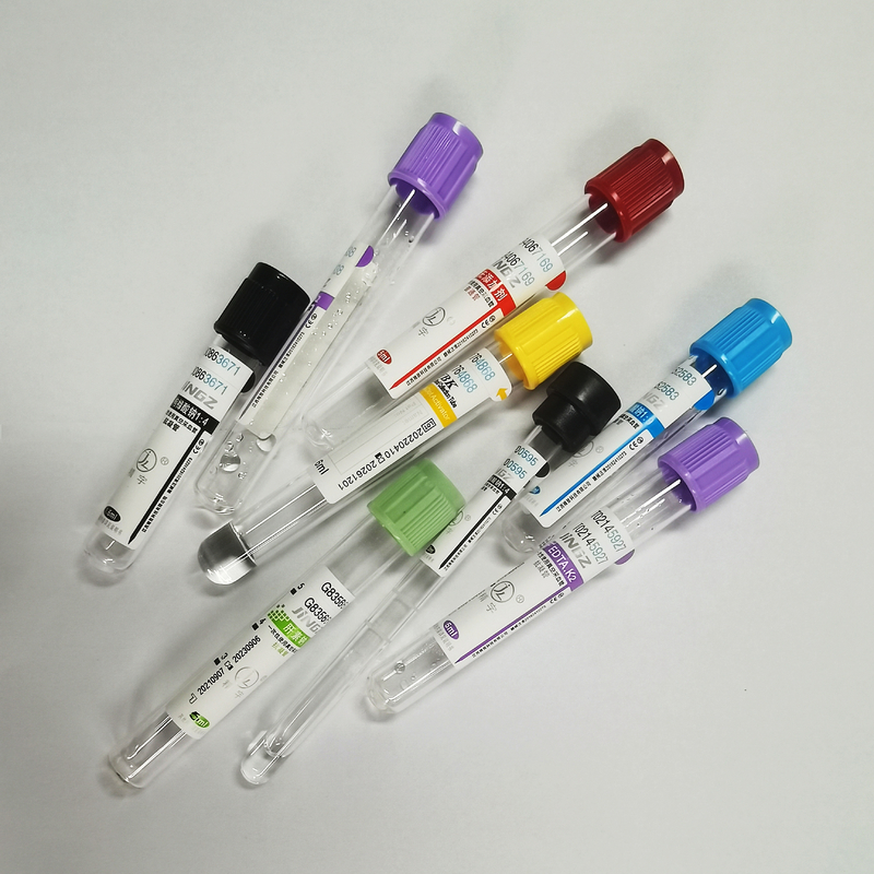 Tubo do EDTA de JINGZ 0.5ml-10ml K2 para o vácuo da análise de sangue de acordo com a altura