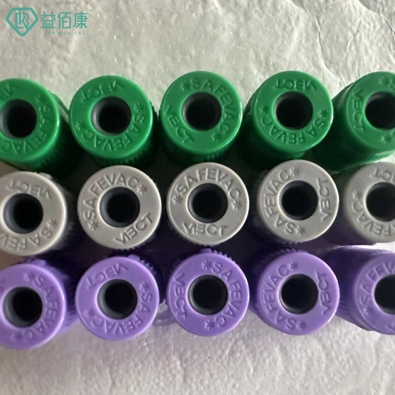 SAFEVAC fechou o tipo tampão do tubo do sangue com bujão que de borracha Dia.13mm montou o tampão