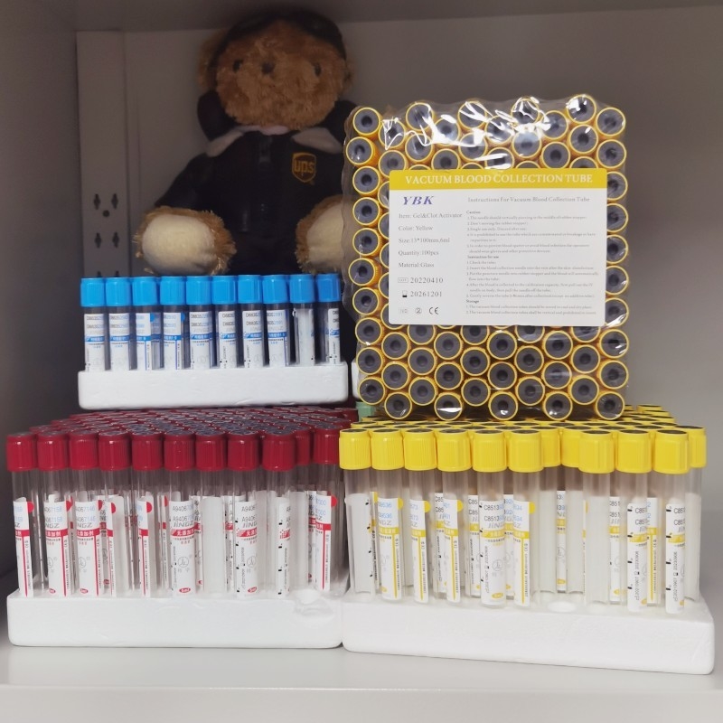 Ativador do coágulo da garrafa da análise de sangue do OEM 100pcs/Rack/citrato de sódio/heparina/fluoreto aditivos